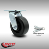 Service Caster 5 Inch SS Polyolefin Swivel Caster with Roller Bearing and Swivel Lock SCC SCC-SS30S520-POR-BSL